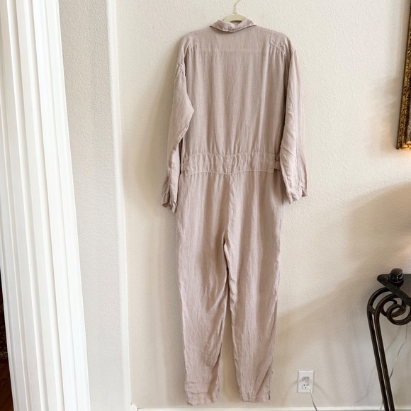 Matteo Los Angeles Linen Flight Suit Jumpsuit XS Dusty Rose Utility Boiler Suit - Picture 16 of 16